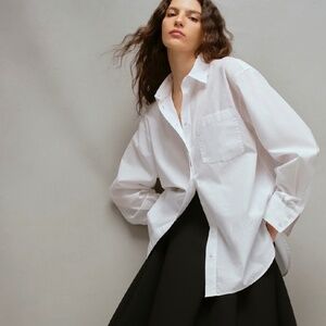 Babaton Outro Oversized Poplin Shirt